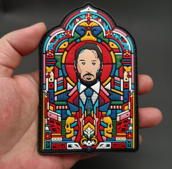 John Wick 'Stained Glass Window' PVC Rubber Velcro Patch