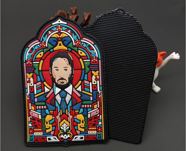 John Wick 'Stained Glass Window' PVC Rubber Velcro Patch