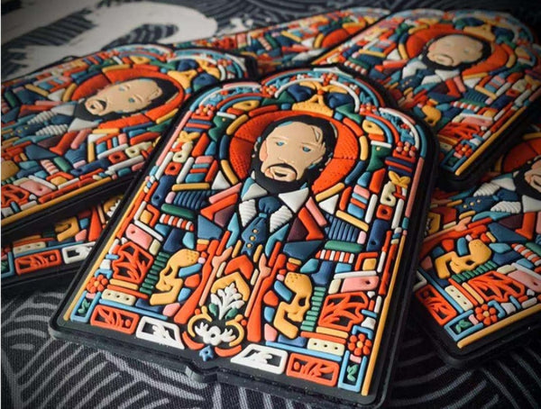 John Wick 'Stained Glass Window' PVC Rubber Velcro Patch