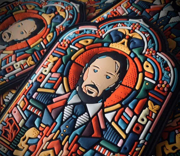 John Wick 'Stained Glass Window' PVC Rubber Velcro Patch