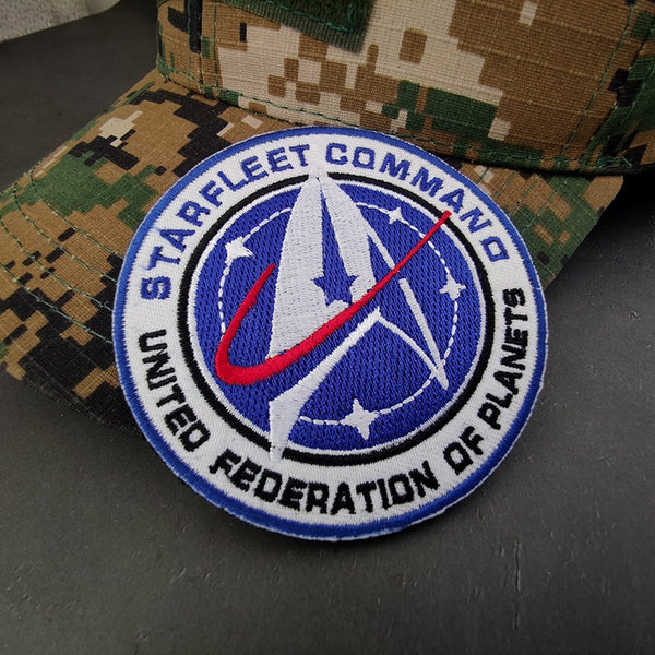 Star Trek 'Starfleet Commander' Embroidered Velcro Patch