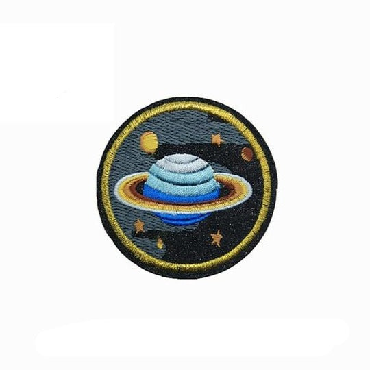 Space 'Ringed Planet' Embroidered Patch