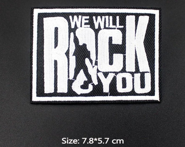 Queen 'We Will Rock You' Embroidered Patch