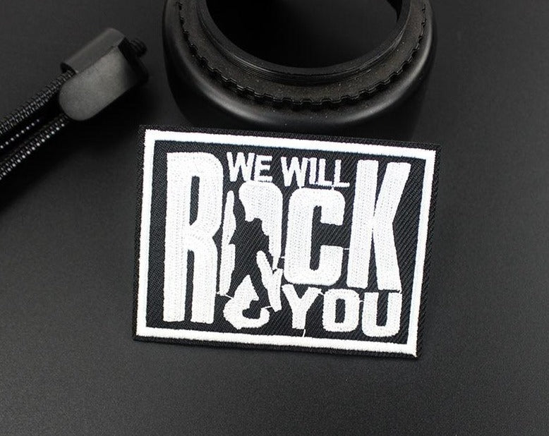 Queen 'We Will Rock You' Embroidered Patch
