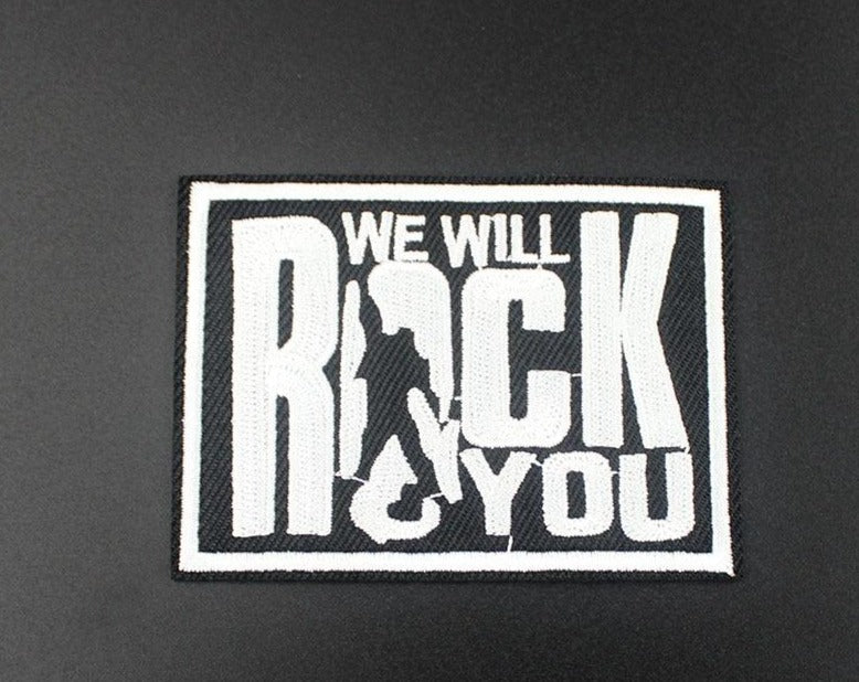 Queen 'We Will Rock You' Embroidered Patch