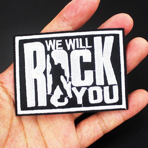 Queen 'We Will Rock You' Embroidered Patch