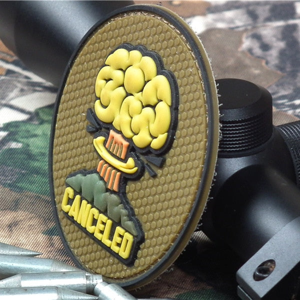 Military Tactical 'Canceled' PVC Rubber Velcro Patch