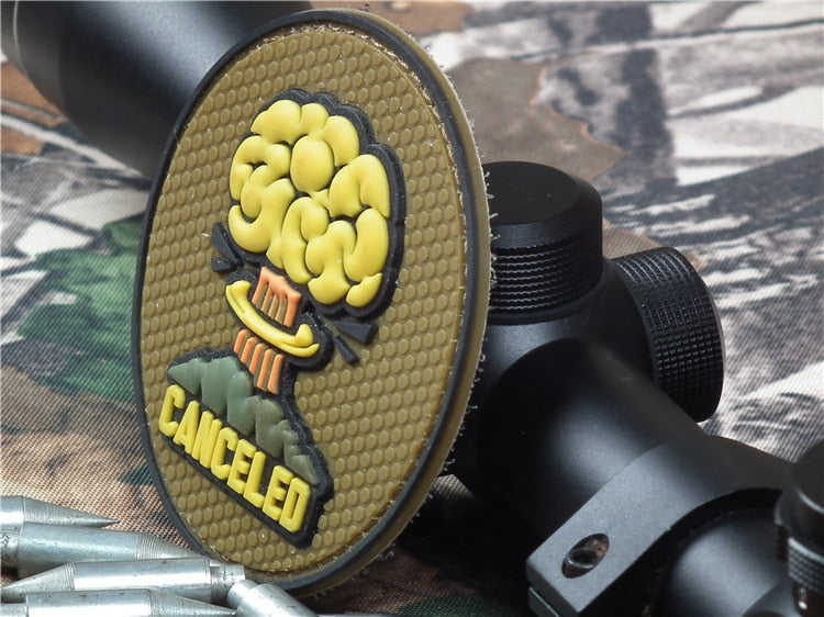 Military Tactical 'Canceled' PVC Rubber Velcro Patch