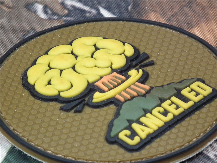 Military Tactical 'Canceled' PVC Rubber Velcro Patch