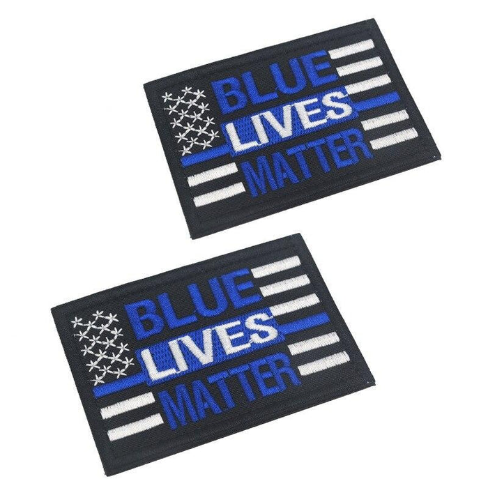 Blue Lives Matter Embroidered Velcro Patch