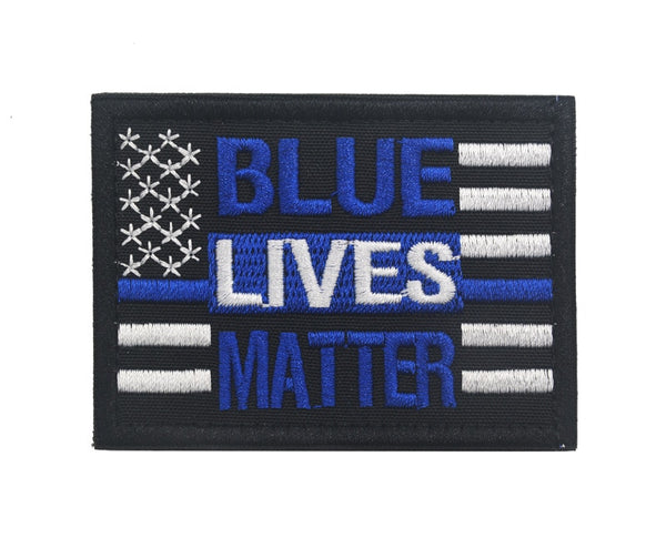 Blue Lives Matter Embroidered Velcro Patch