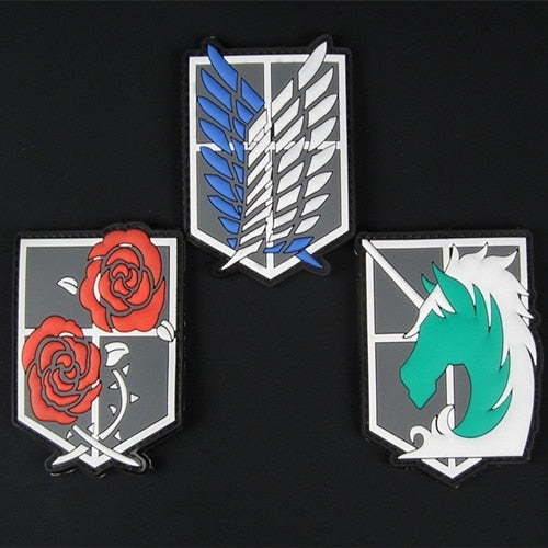 Attack on Titan 'Stationary Guard | Colored Emblem' PVC Rubber Velcro Patch