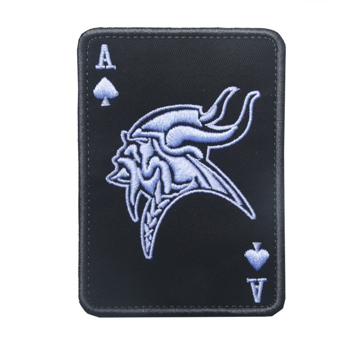 Ace of Spades 'Viking' Embroidered Velcro Patch