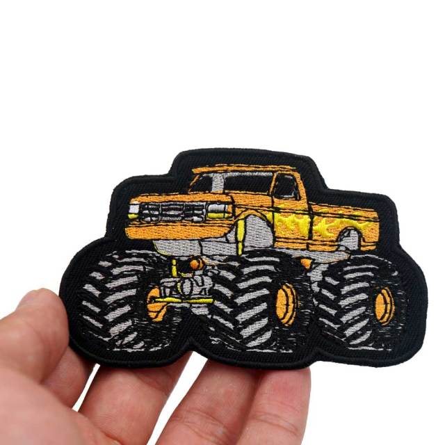 Monster Truck 'Orange | Blazing Fire' Embroidered Patch