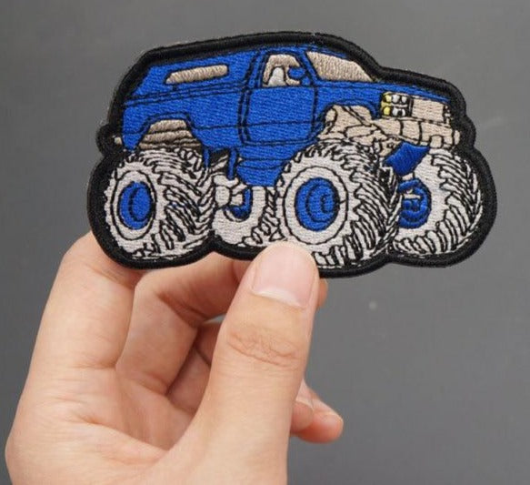 Monster Truck 'Blue' Embroidered Patch