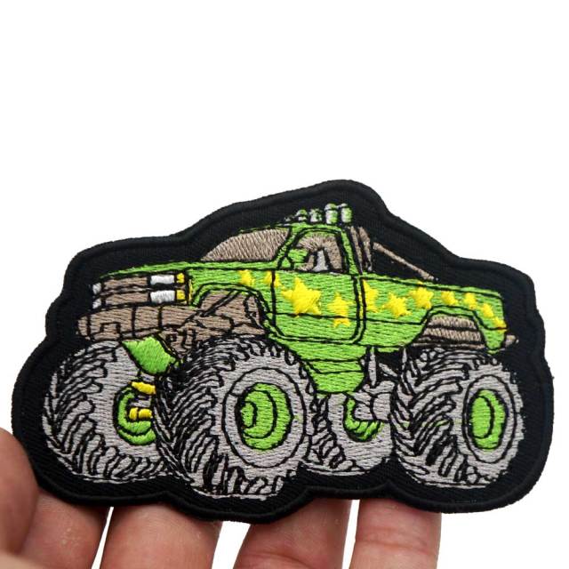 Monster Truck 'Green' Embroidered Patch