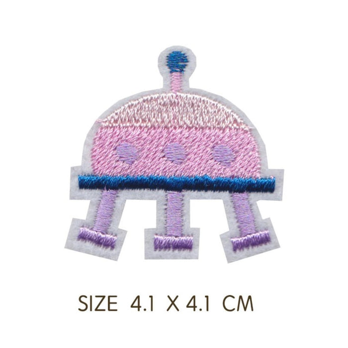 Cute UFO 'Pastel' Embroidered Patch