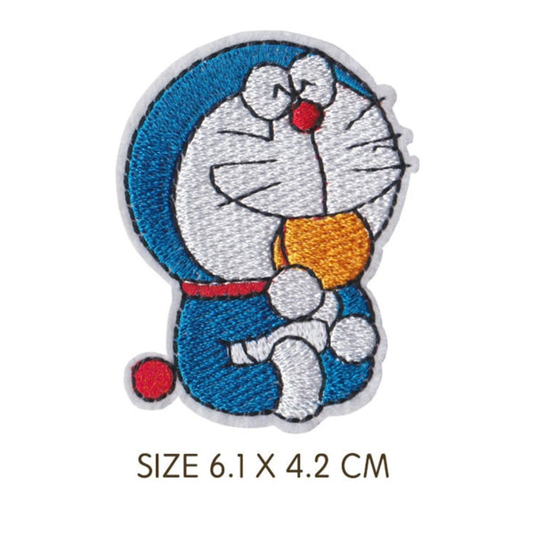 Doraemon 'Eating Yummy Buns' Embroidered Patch