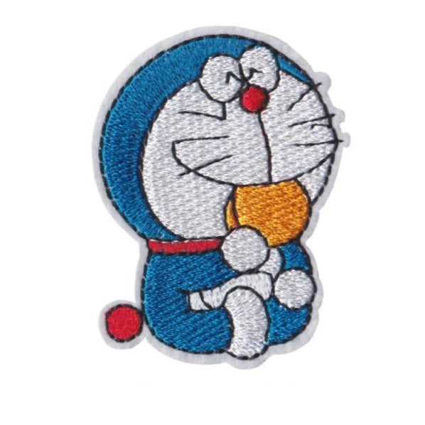Doraemon 'Eating Yummy Buns' Embroidered Patch