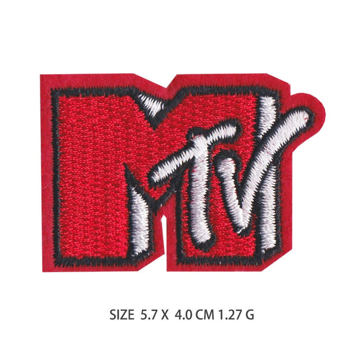 Cute 'MTV' Embroidered Patch