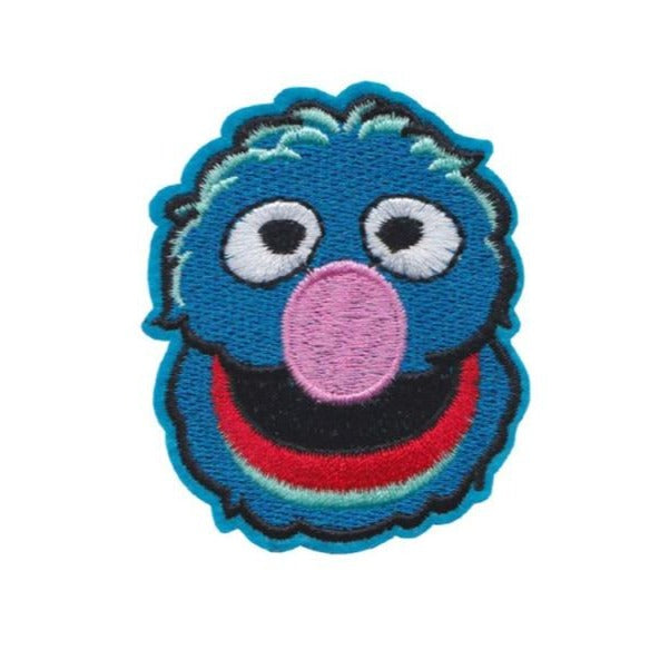Sesame Street 'Grover | Head' Embroidered Patch