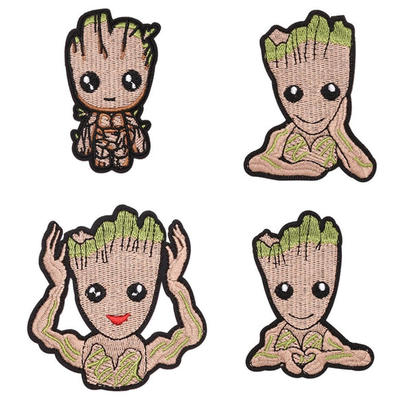 Groot 'Hand Heart' Embroidered Patch