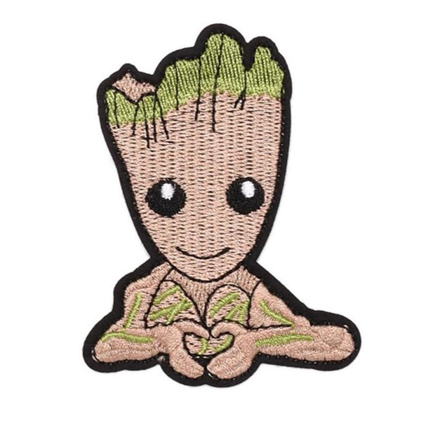 Groot 'Hand Heart' Embroidered Patch