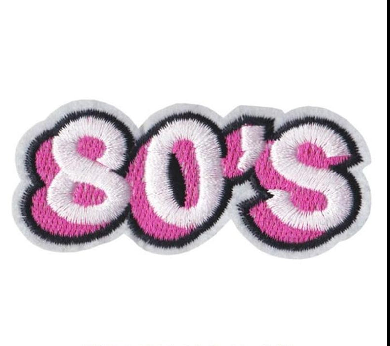 Cute Decade '80's' Embroidered Patch