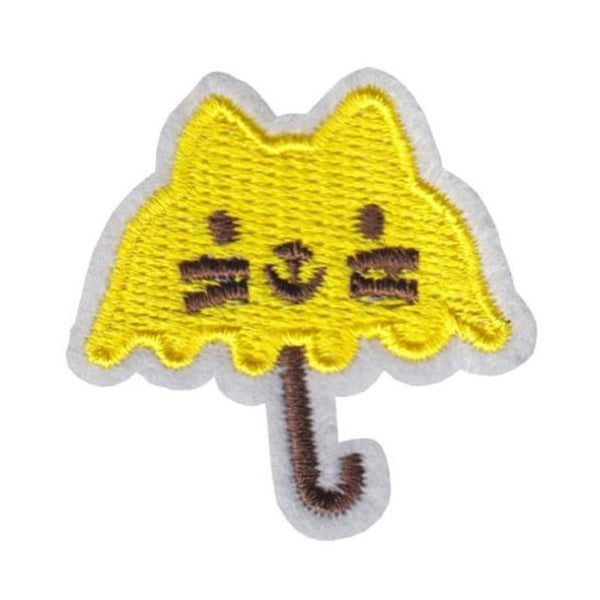 Cute Cat Umbrella Embroidered Patch