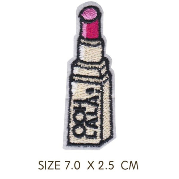 Lipstick 'Ooh Lala!' Embroidered Patch