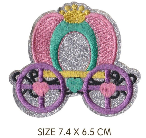 Cute Cinderella Carriage Embroidered Patch