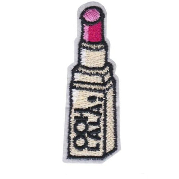 Lipstick 'Ooh Lala!' Embroidered Patch