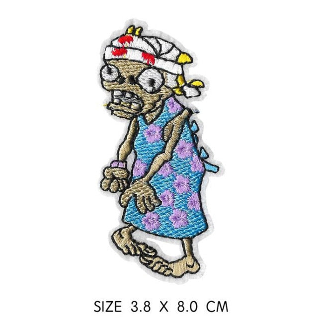 Plants vs. Zombies 'Zombie Wearing Dress' Embroidered Patch
