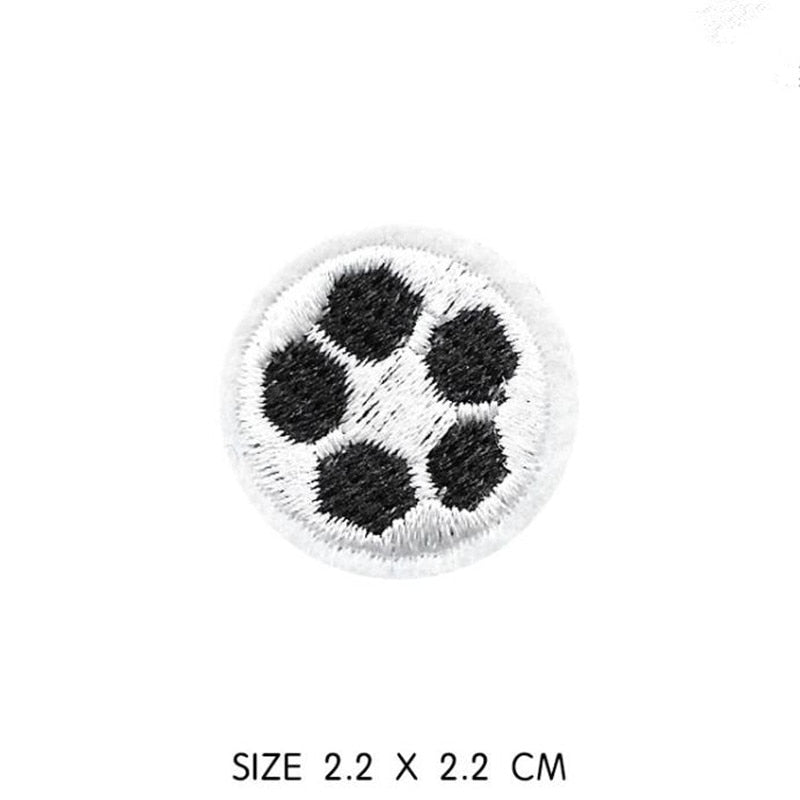 Cute Soccer Ball Embroidered Patch