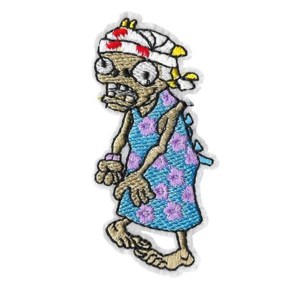 Plants vs. Zombies 'Zombie Wearing Dress' Embroidered Patch