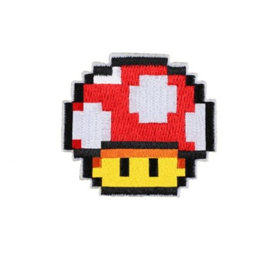 Super Mario Bros. 'Toad | Head Pixel' Embroidered Patch