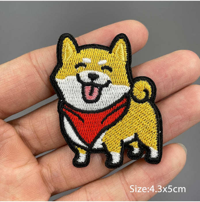 Dog 'Shiba Inu | Red Scarf 1.0' Embroidered Patch