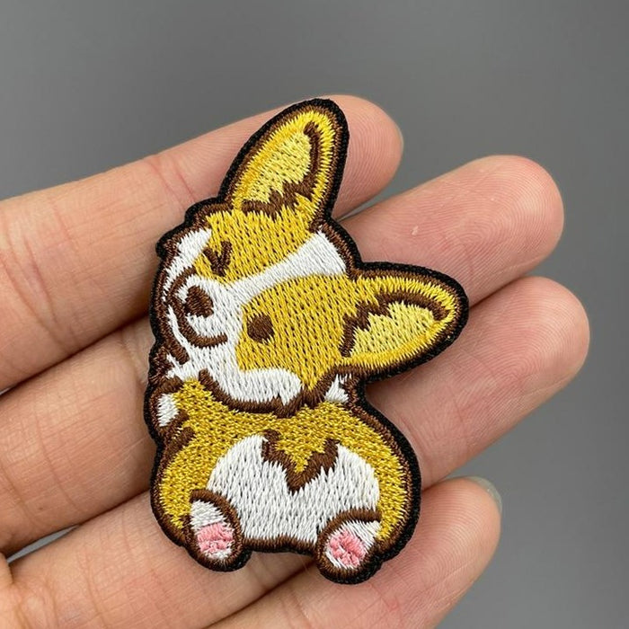 Dog 'Corgi | Winking 1.0' Embroidered Patch