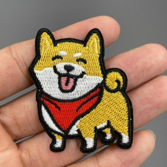Dog 'Shiba Inu | Red Scarf 1.0' Embroidered Patch