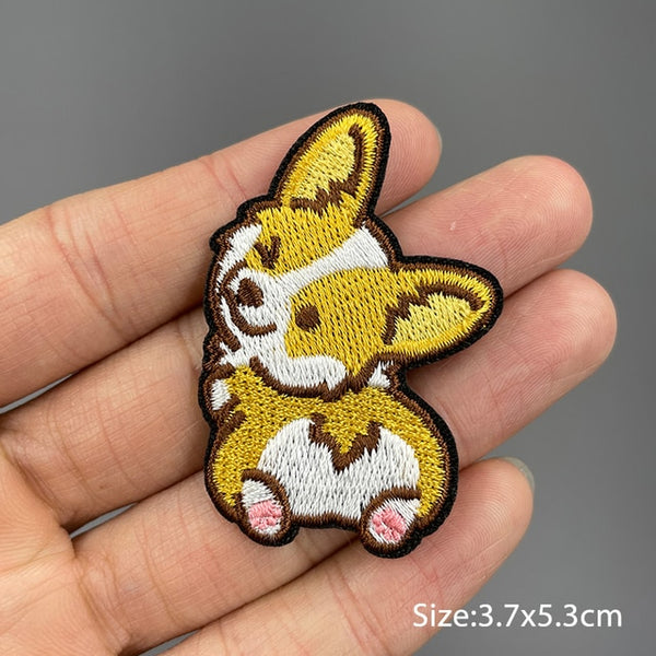 Dog 'Corgi | Winking 1.0' Embroidered Patch