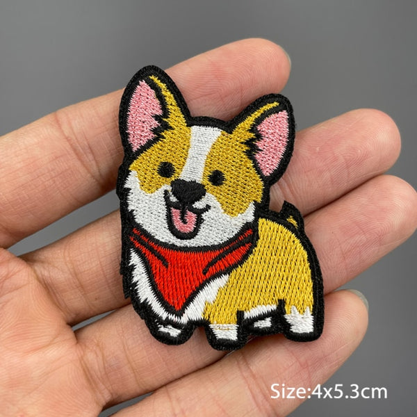 Dog 'Corgi | Red Scarf 1.0' Embroidered Patch