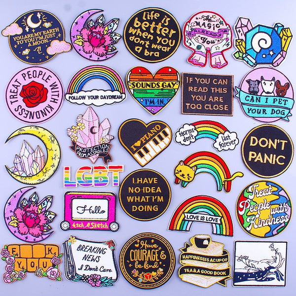 Rainbow 'Storms Don't Last Forever' Embroidered Patch