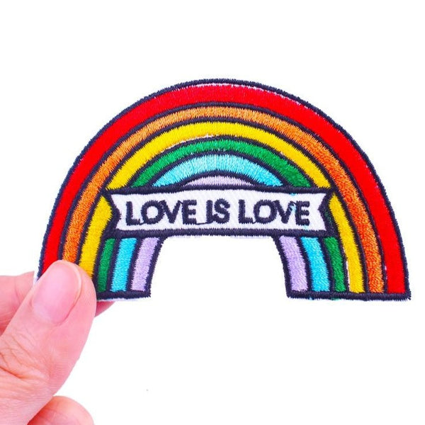 Rainbow 'Love Is Love' Embroidered Patch