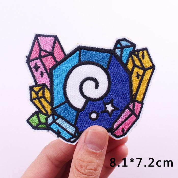 Cute Crystal Element Embroidered Patch