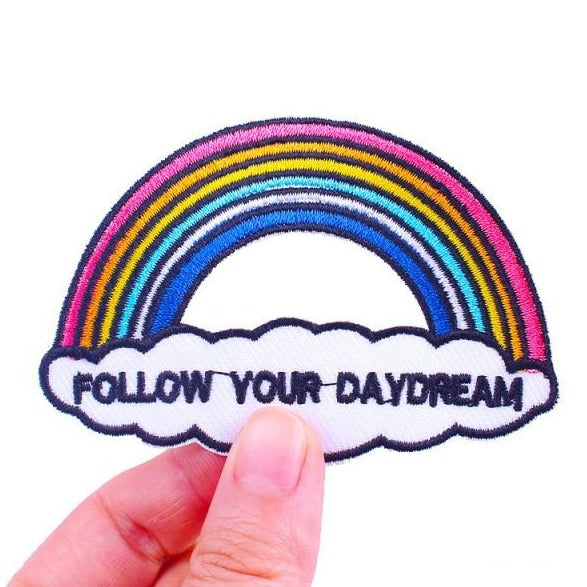 Rainbow 'Follow Your Daydream' Embroidered Patch