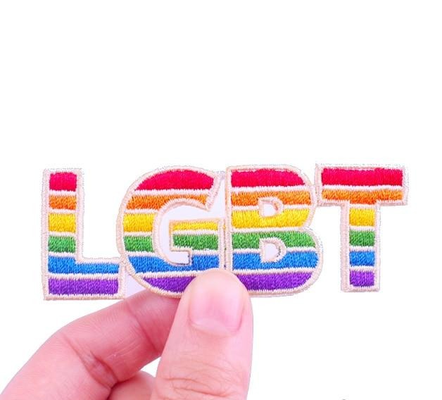Rainbow 'LGBT' Embroidered Patch
