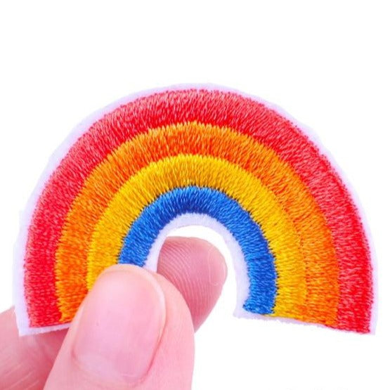 Cute Rainbow Embroidered Patch