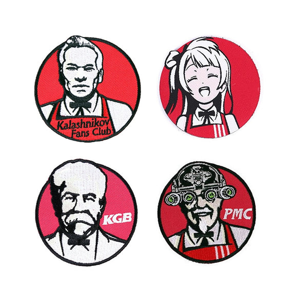 Satirical KFC 'Kalashnikov Fans Club' Embroidered Velcro Patch