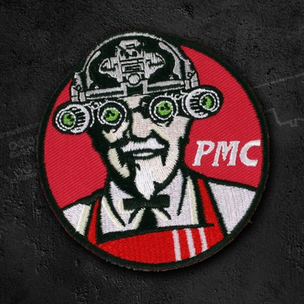 Satirical KFC 'PMC' Embroidered Velcro Patch