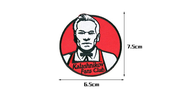 Satirical KFC 'Kalashnikov Fans Club' Embroidered Velcro Patch